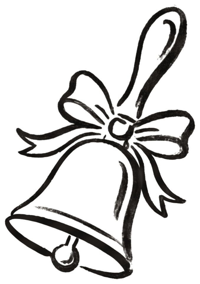 A concierge bell with a ribbon, the family welcome