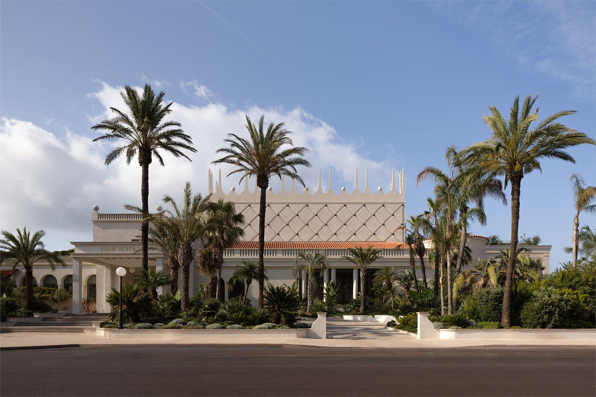 The Palm Beach facade in Cannes, KLUB's home on the Pointe Croisette